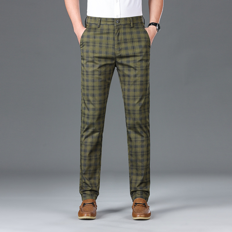 Pantalon à carreaux pour affaires 