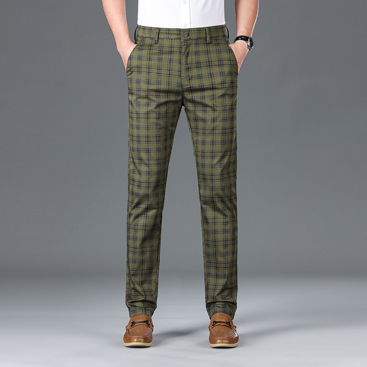 Pantalon à carreaux pour affaires 