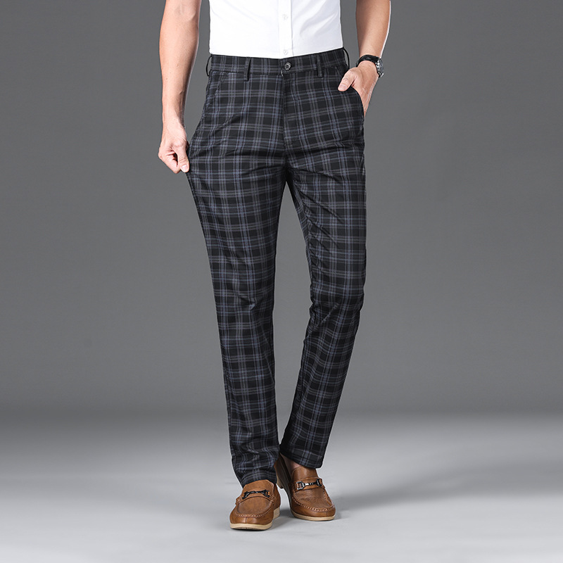 Pantalon à carreaux pour affaires 