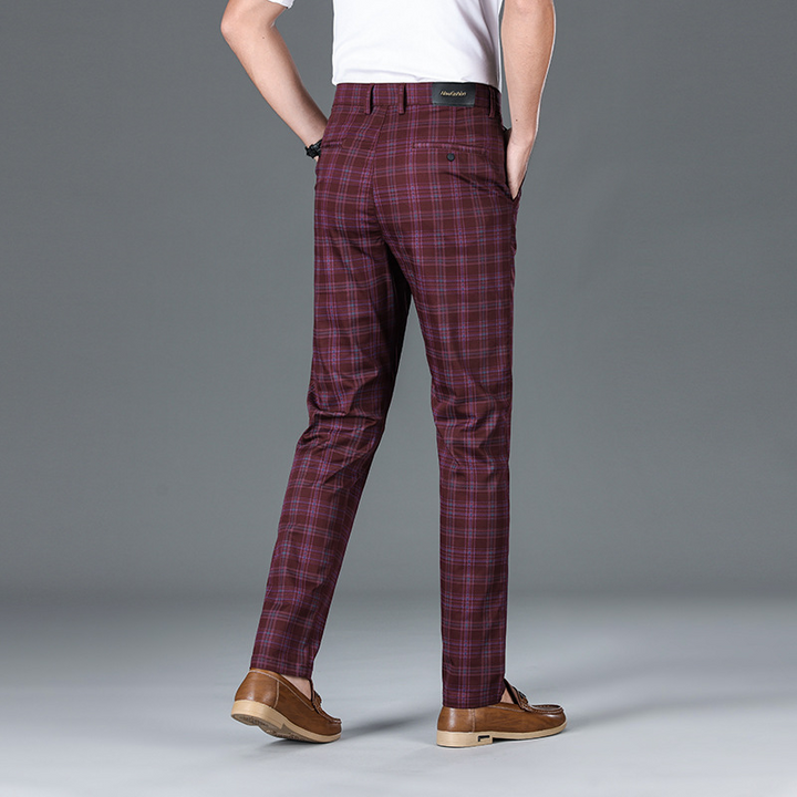 Pantalon à carreaux pour affaires 