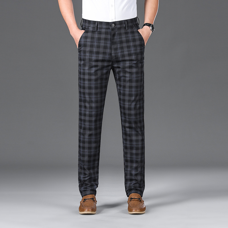 Pantalon à carreaux pour affaires 