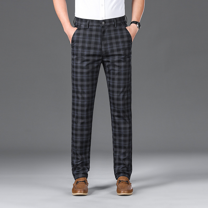 Pantalon à carreaux pour affaires 
