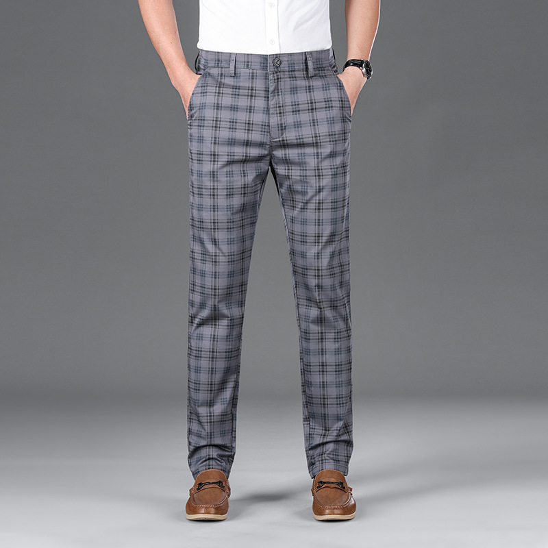 Pantalon à carreaux pour affaires 