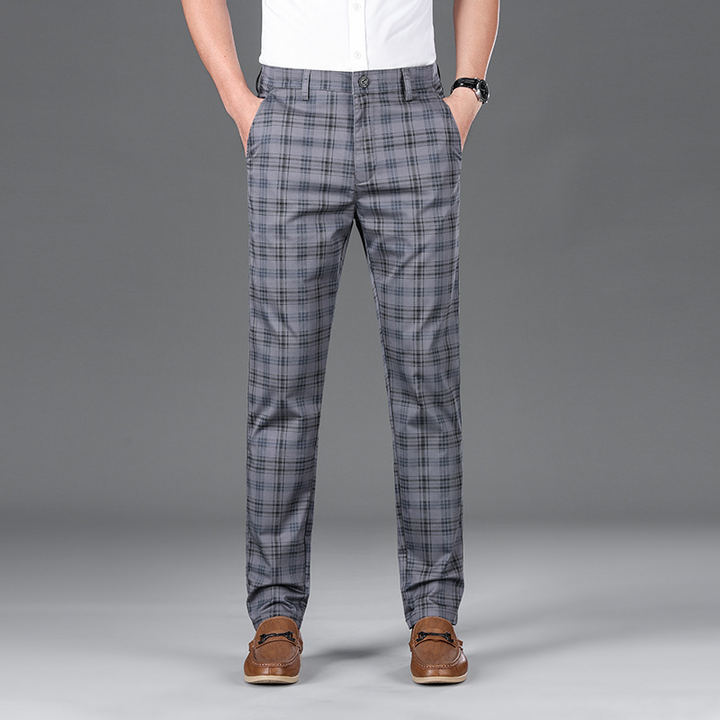 Pantalon à carreaux pour affaires 