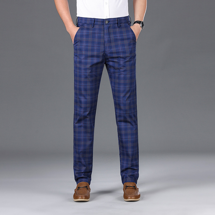 Pantalon à carreaux pour affaires 