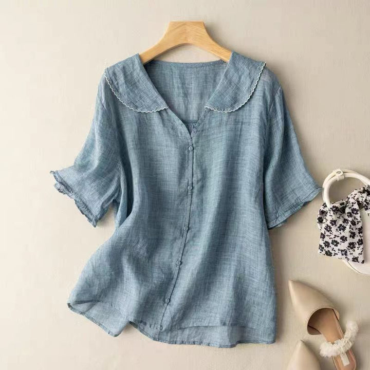 Adèle - Blouse en lin aérée 