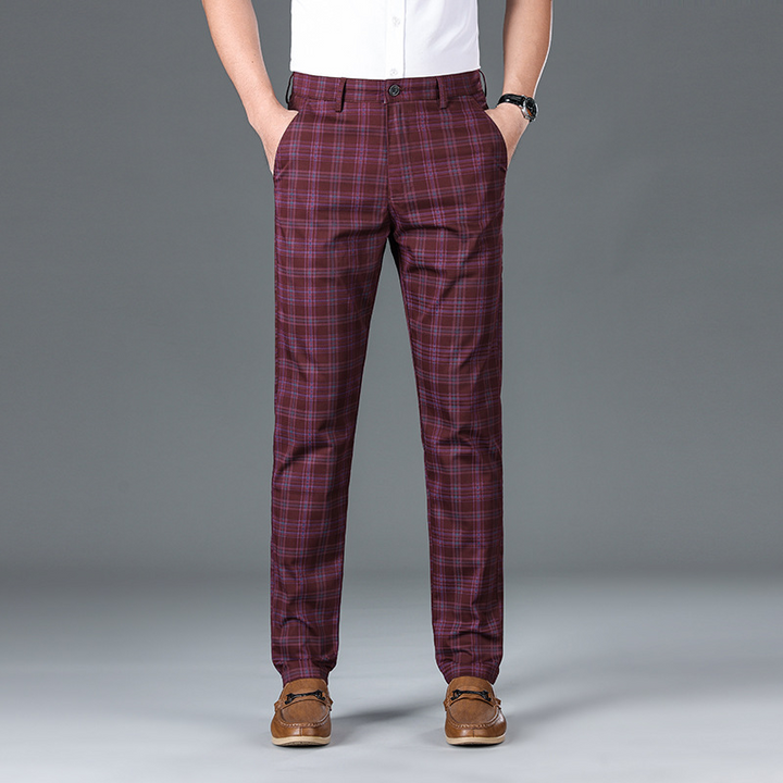Pantalon à carreaux pour affaires 