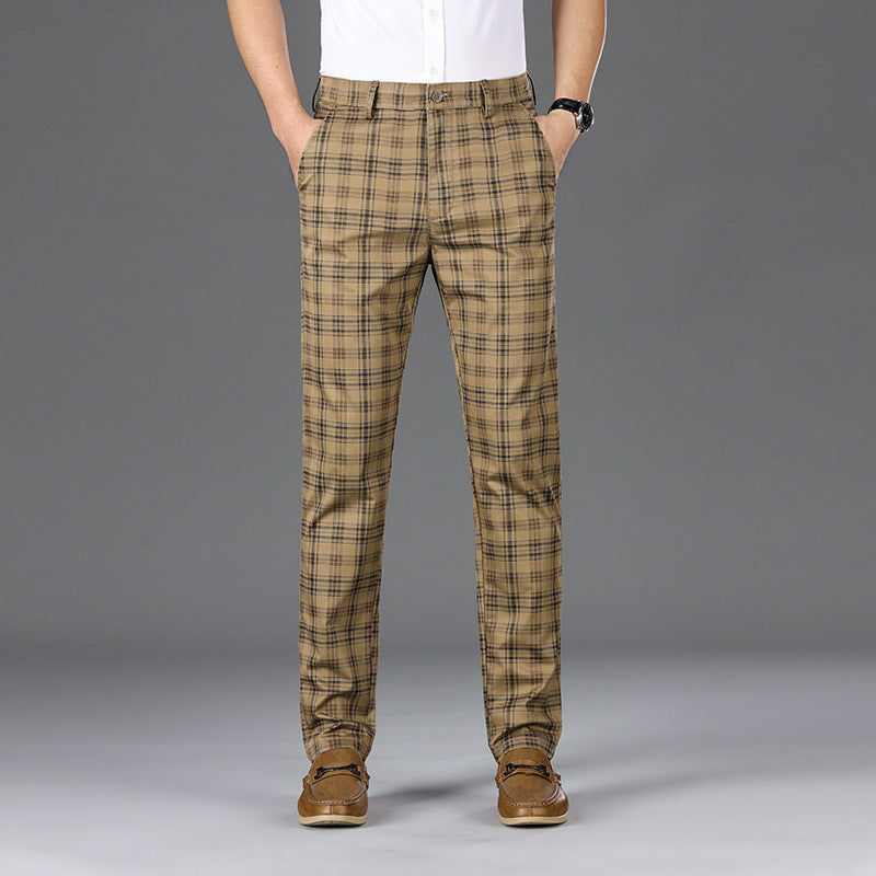 Pantalon à carreaux pour affaires 