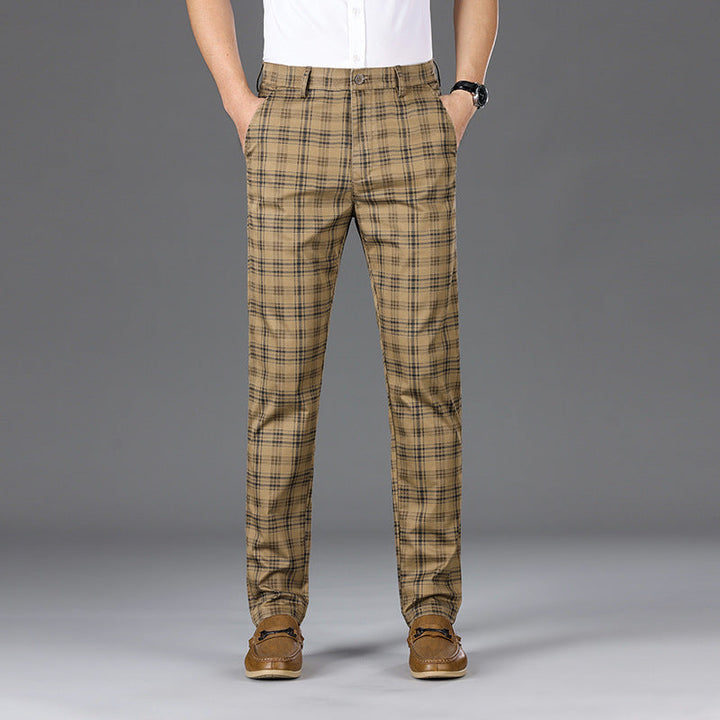 Pantalon à carreaux pour affaires 