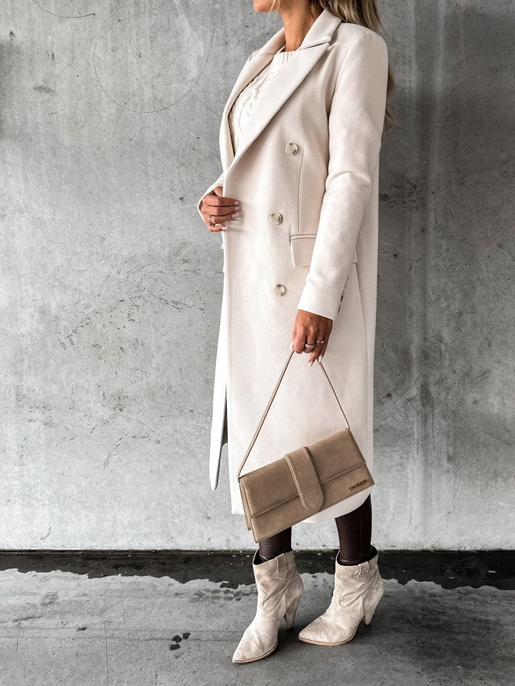 Francesca™ | Elegant Long Wool Coat for Women