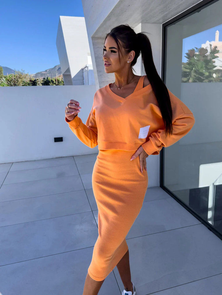 Laurine – Robe décontractée & Sweatshirt 