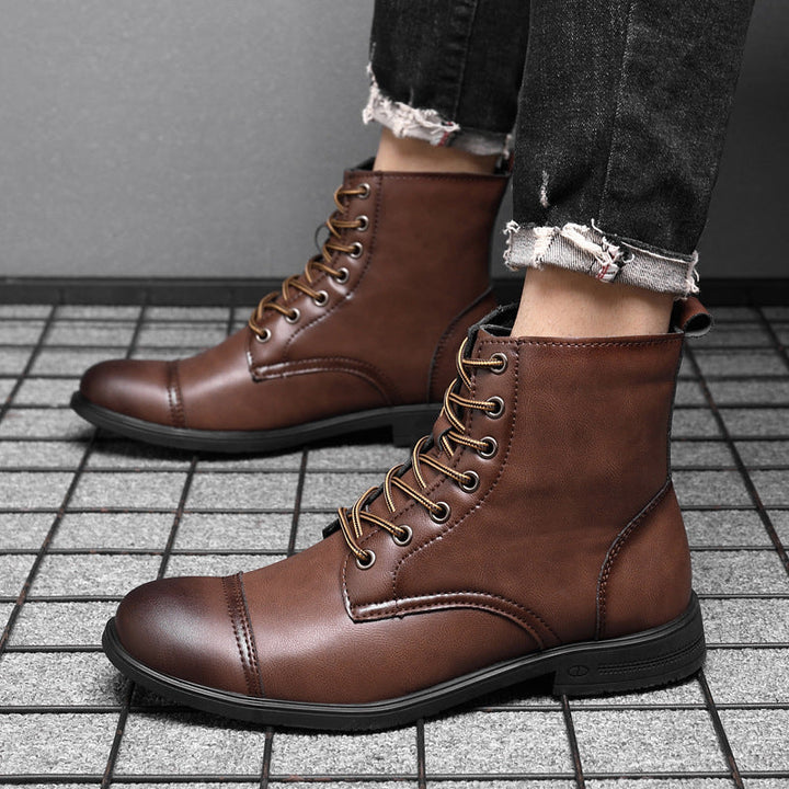 Morgan™ | Elegant Faux Leather Booties