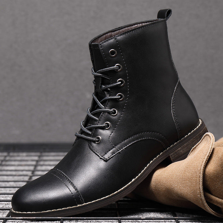 Morgan™ | Elegant Faux Leather Booties
