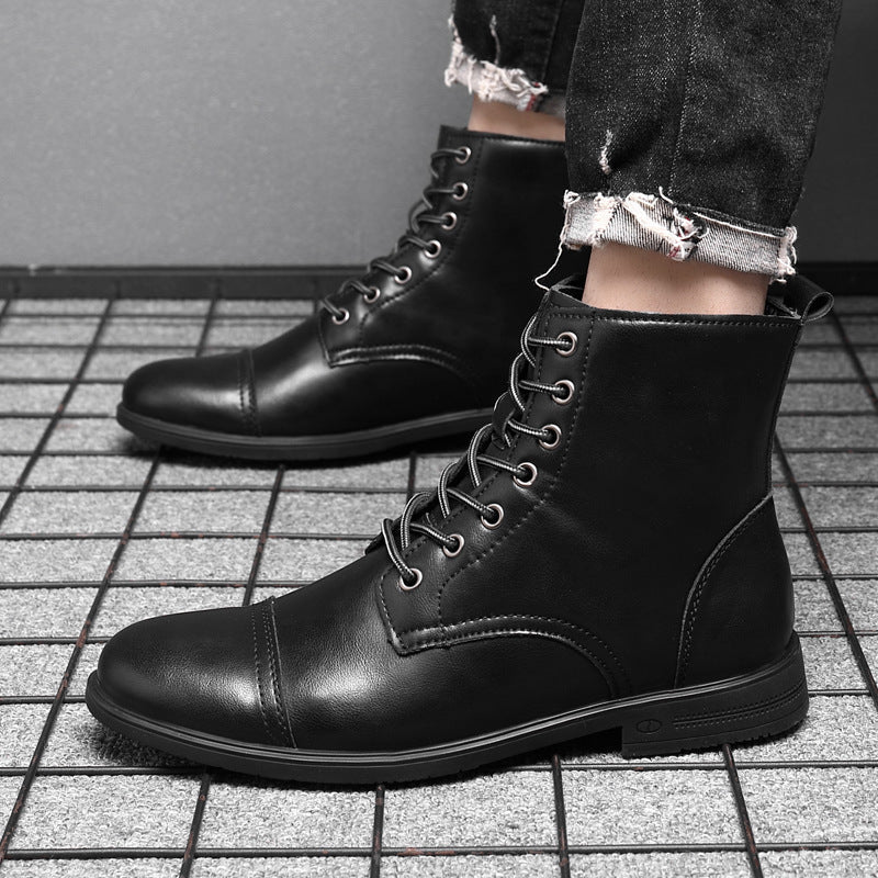 Morgan™ | Elegant Faux Leather Booties