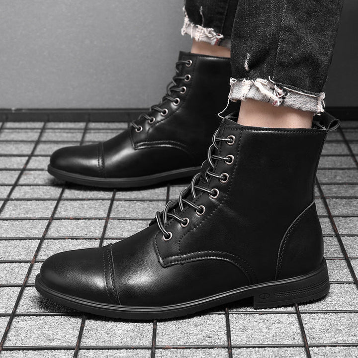 Morgan™ | Elegant Faux Leather Booties
