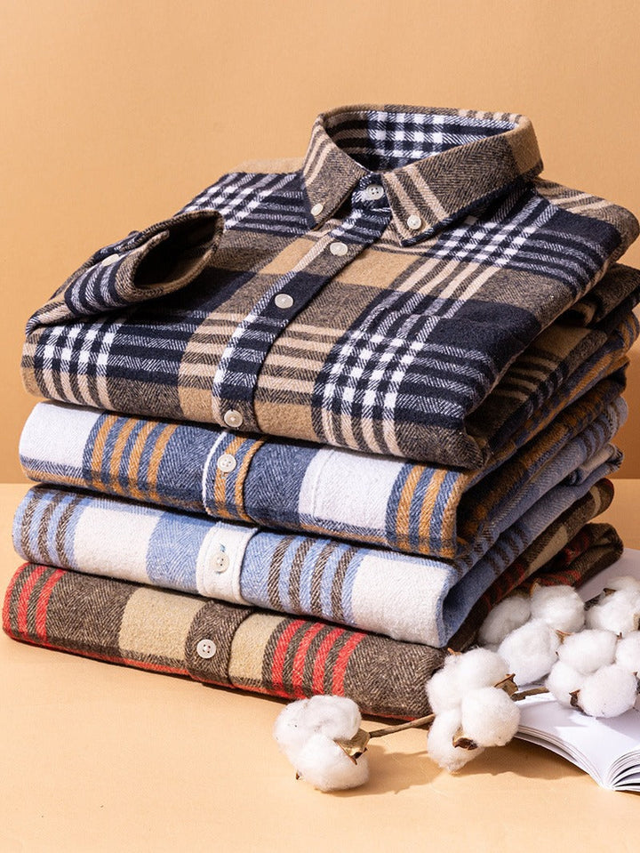 Givalli - Chemise en coton à carreaux 