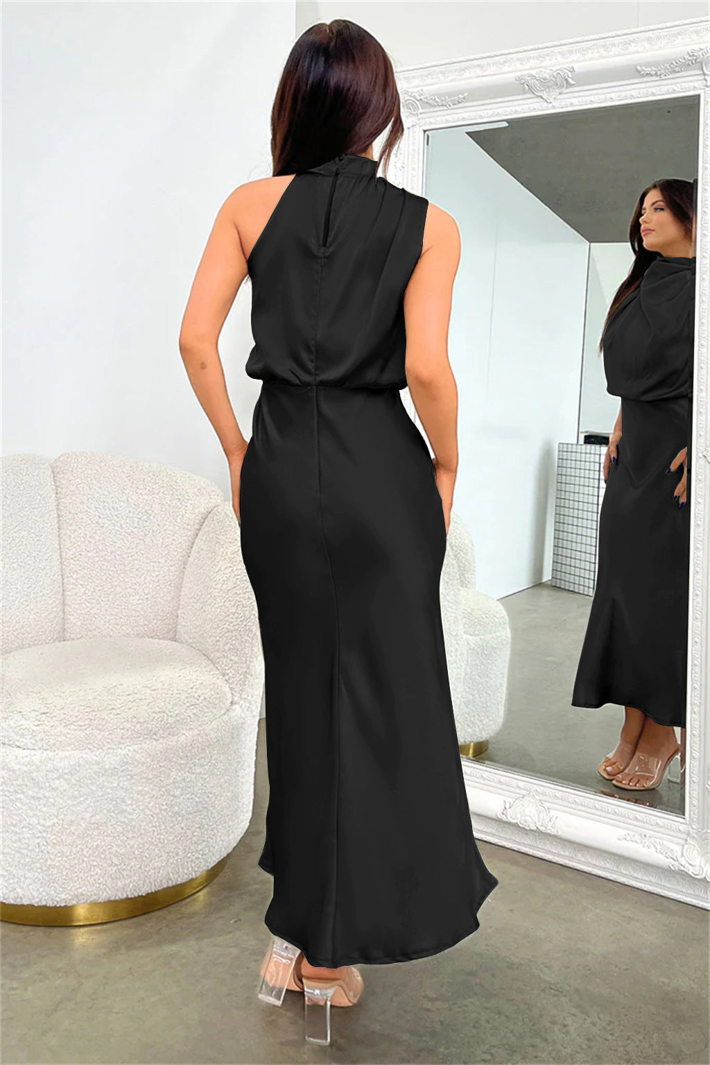 Valeria™ | Robe longue avec col licou 