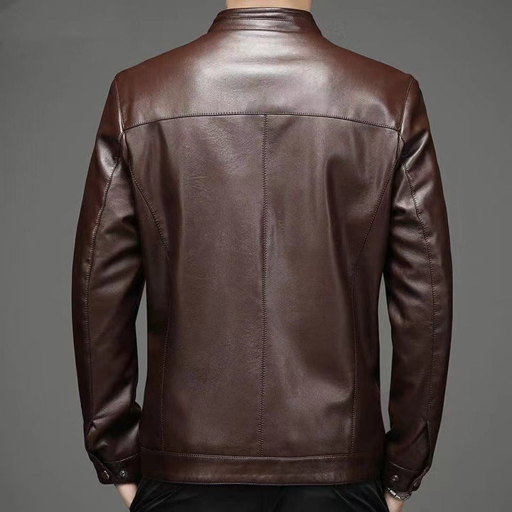 Veste en cuir décontractée 