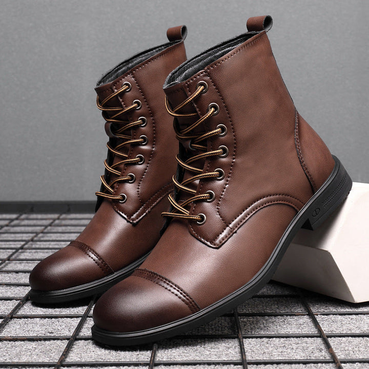 Morgan™ | Elegant Faux Leather Booties