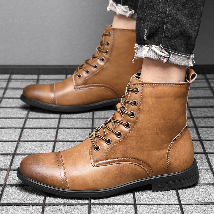 Morgan™ | Elegant Faux Leather Booties