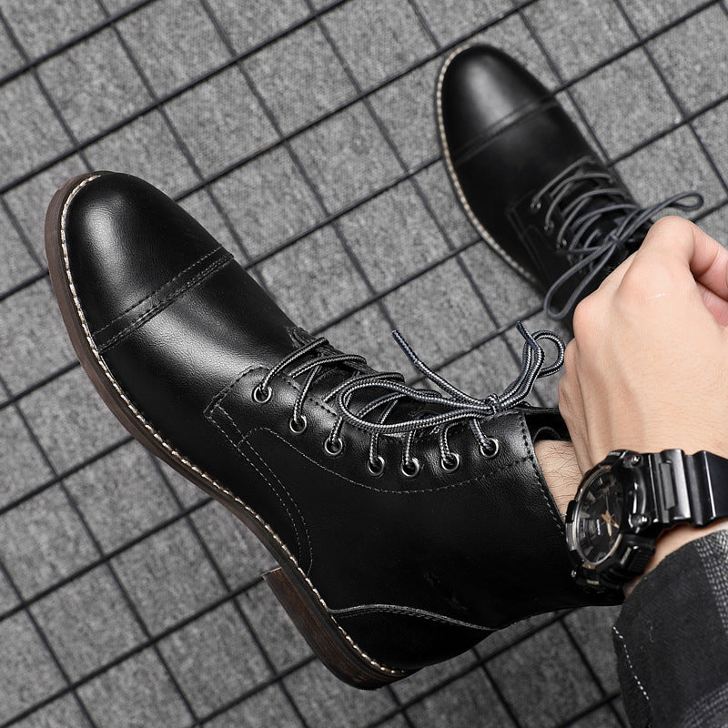 Morgan™ | Elegant Faux Leather Booties