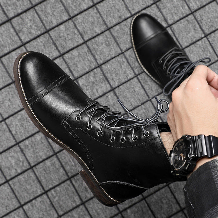 Morgan™ | Elegant Faux Leather Booties