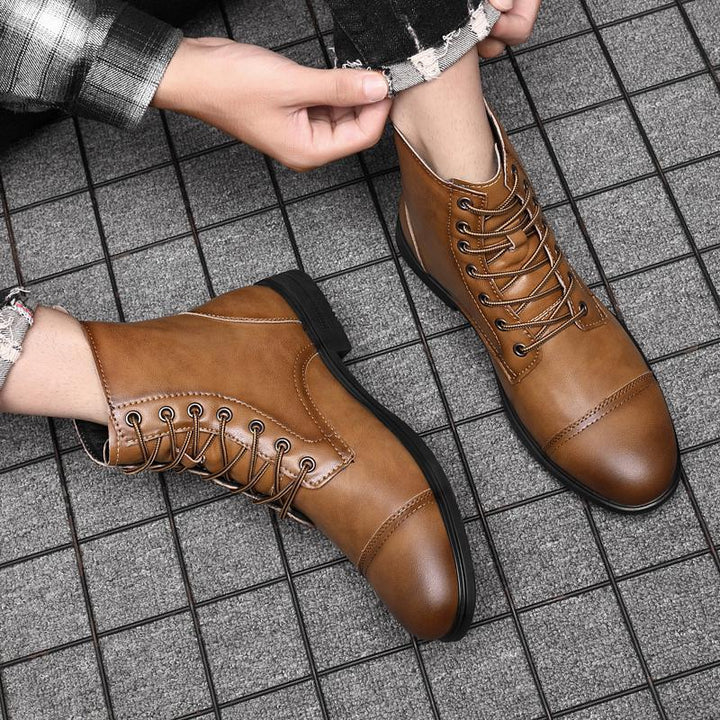 Morgan™ | Elegant Faux Leather Booties