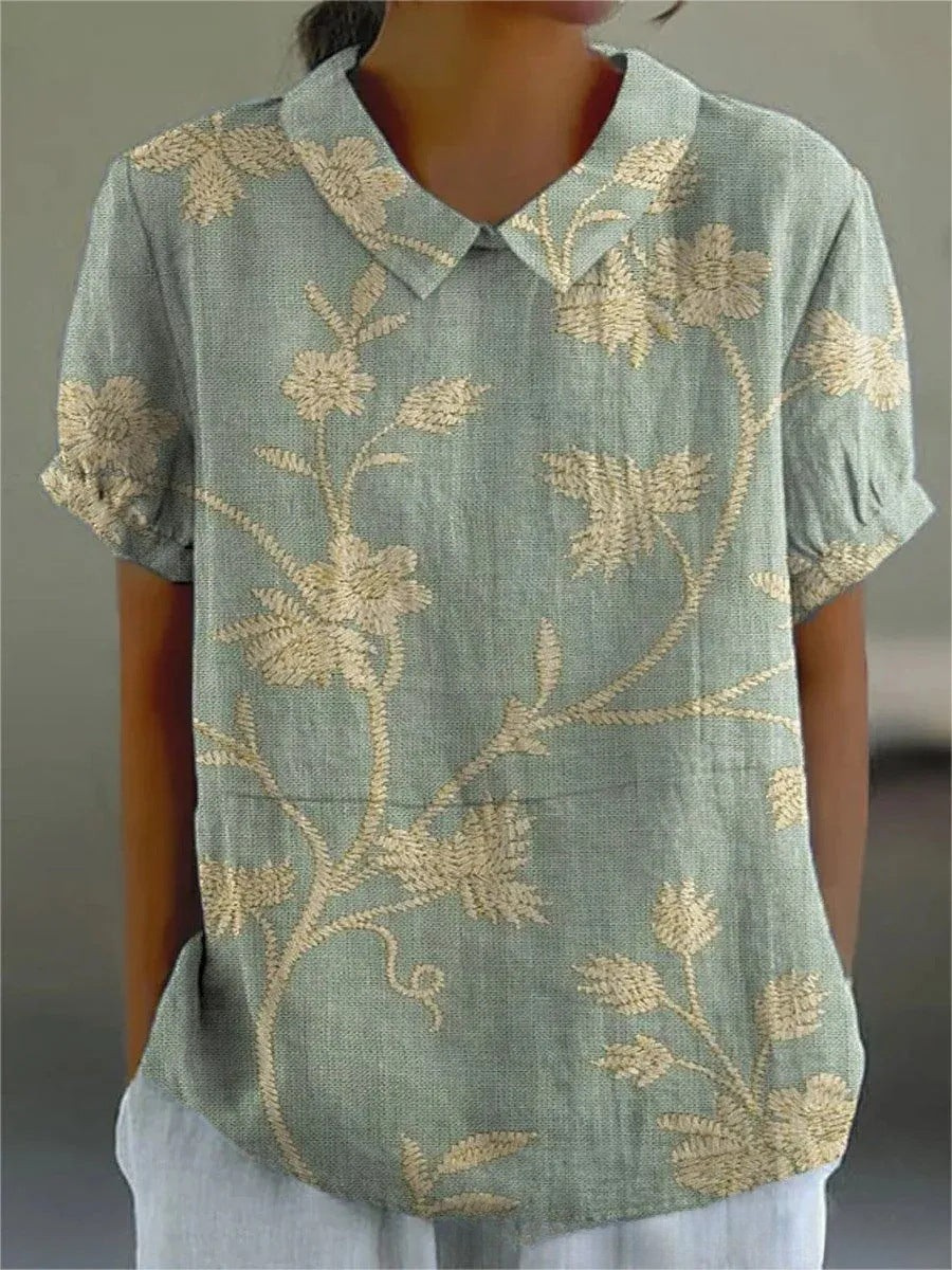 Sofia - Chemise Florale Élégante 