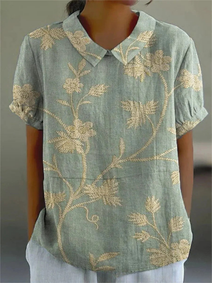 Sofia - Chemise Florale Élégante 