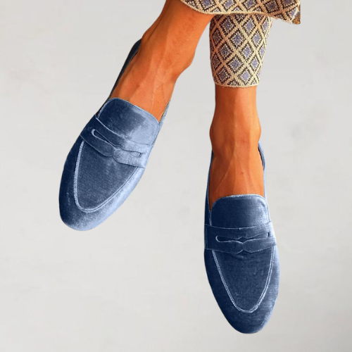 Brenda | Mocassins en velours patchwork 