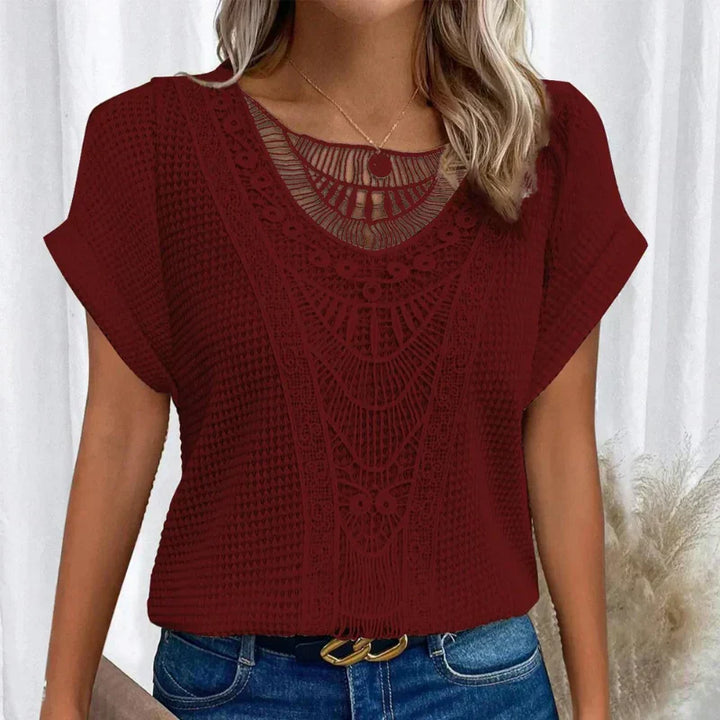 Karin - Blouse en dentelle élégante 