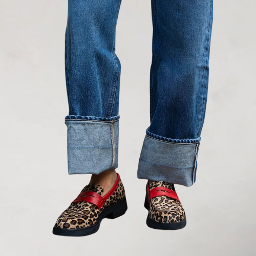 Evelien | Colorblock loafers with round toe