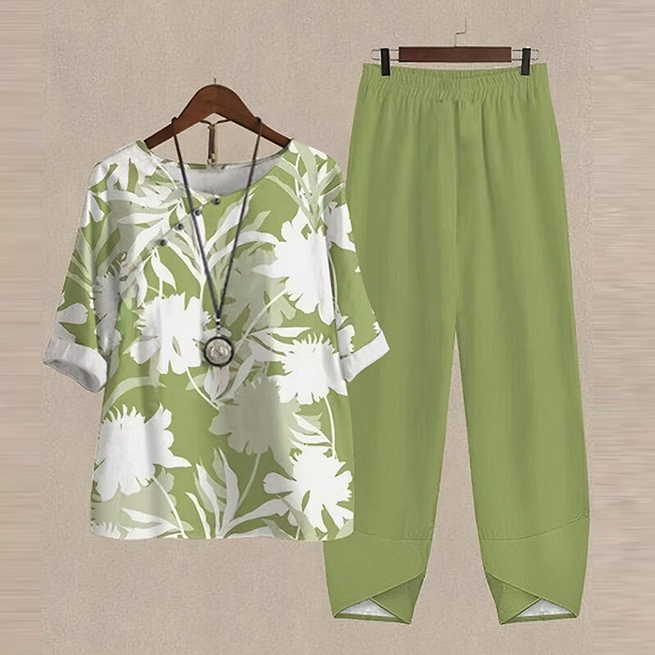 Lilou - Ensemble de chemise et pantalon confortable et chic 