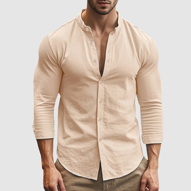 Chemise en lin respirante 