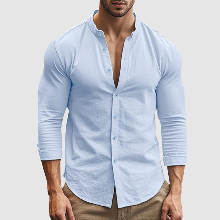 Chemise en lin respirante 