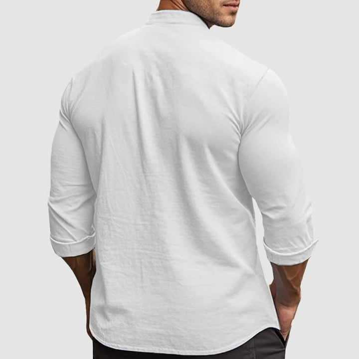 Chemise en lin respirante 