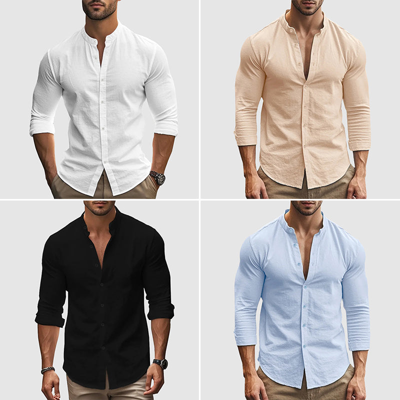 Chemise en lin respirante 
