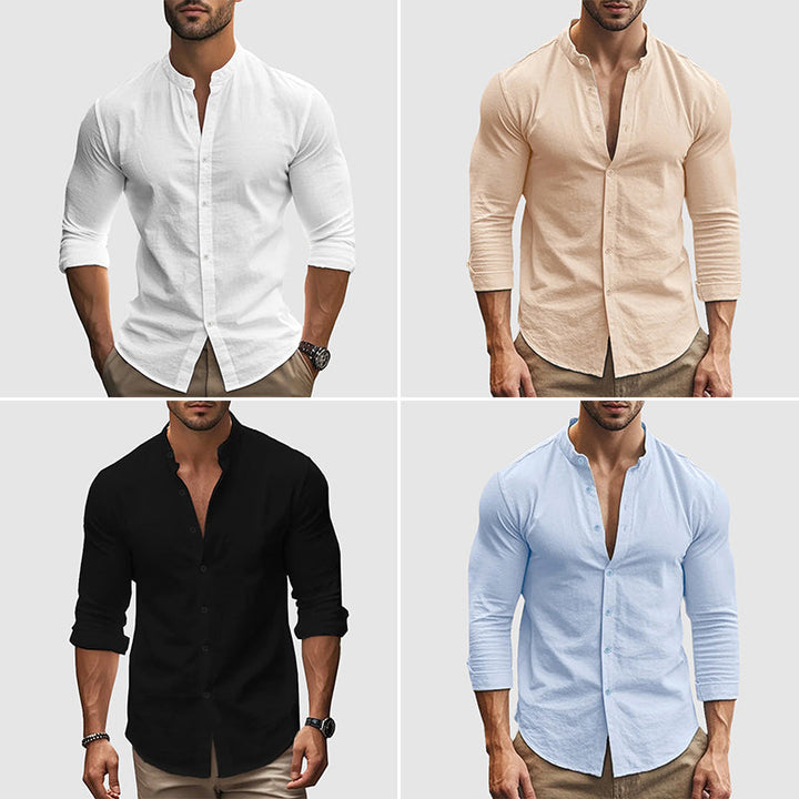 Chemise en lin respirante 