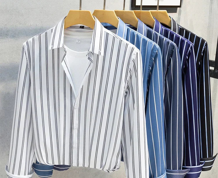 Givalli - Chemise élégante à rayures pour hommes 
