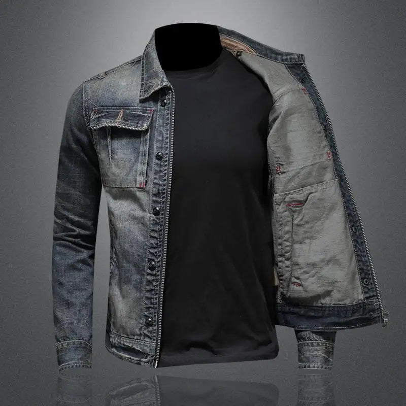 Carl™ | Veste en jean rétro 