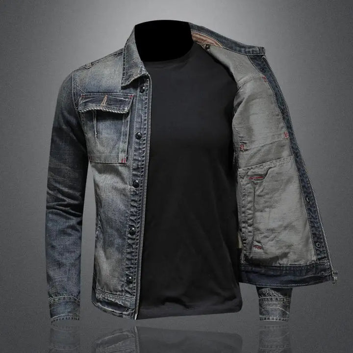Carl™ | Veste en jean rétro 