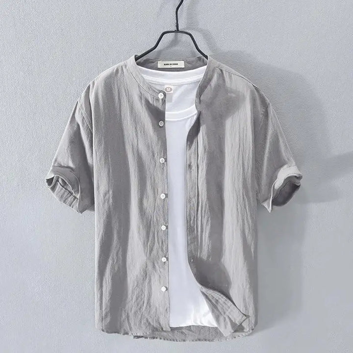 Chemise d'été en coton et lin 