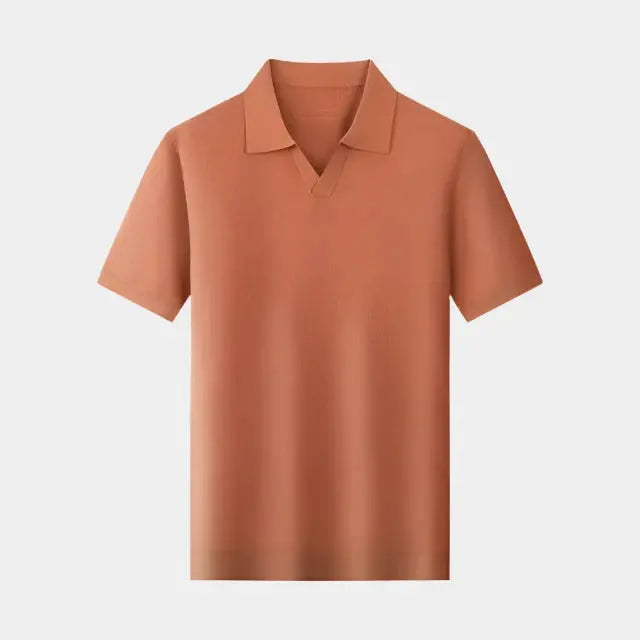 Polo à manches courtes sans boutons quotidien - Leviana 