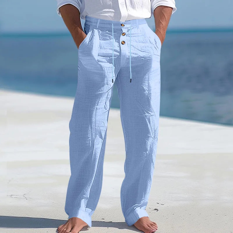 Pantalon d'été en lin 
