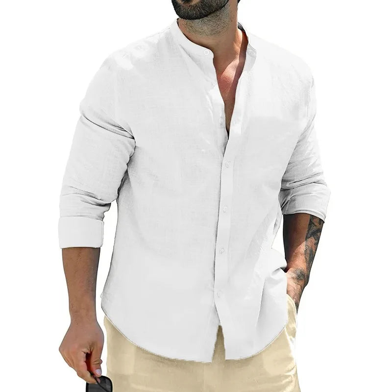 Chemise en lin pour homme 