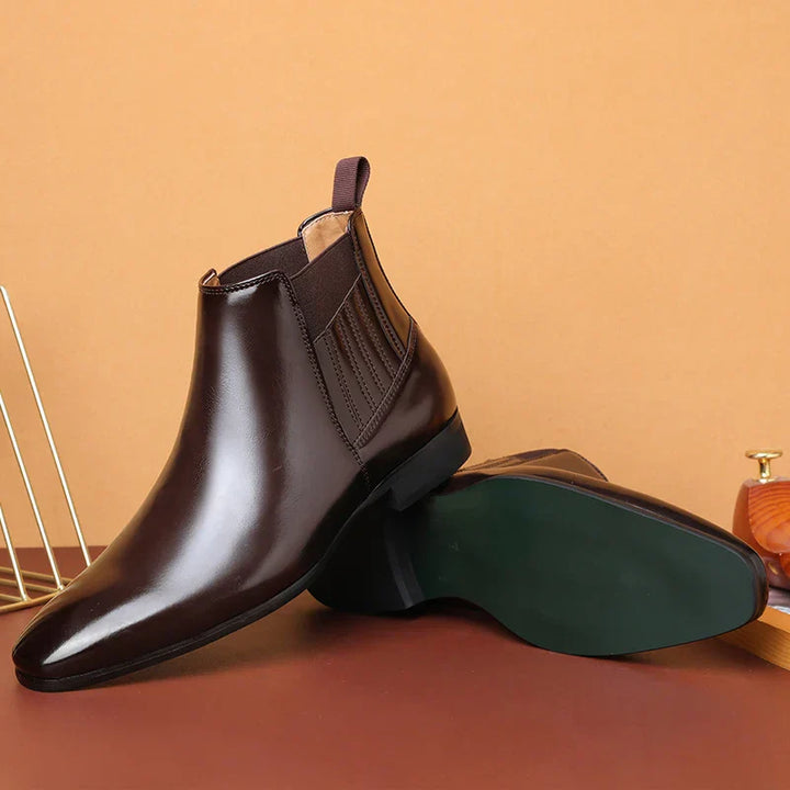 Peyton™ | Graceful Faux Leather Booties