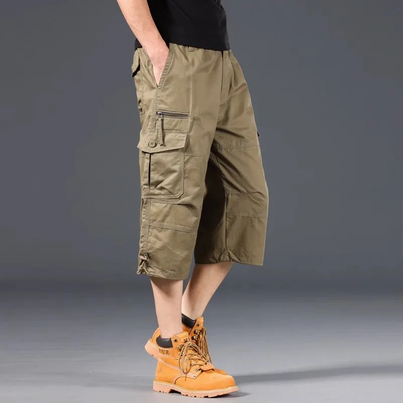 Longs Shorts Cargo en Coton 