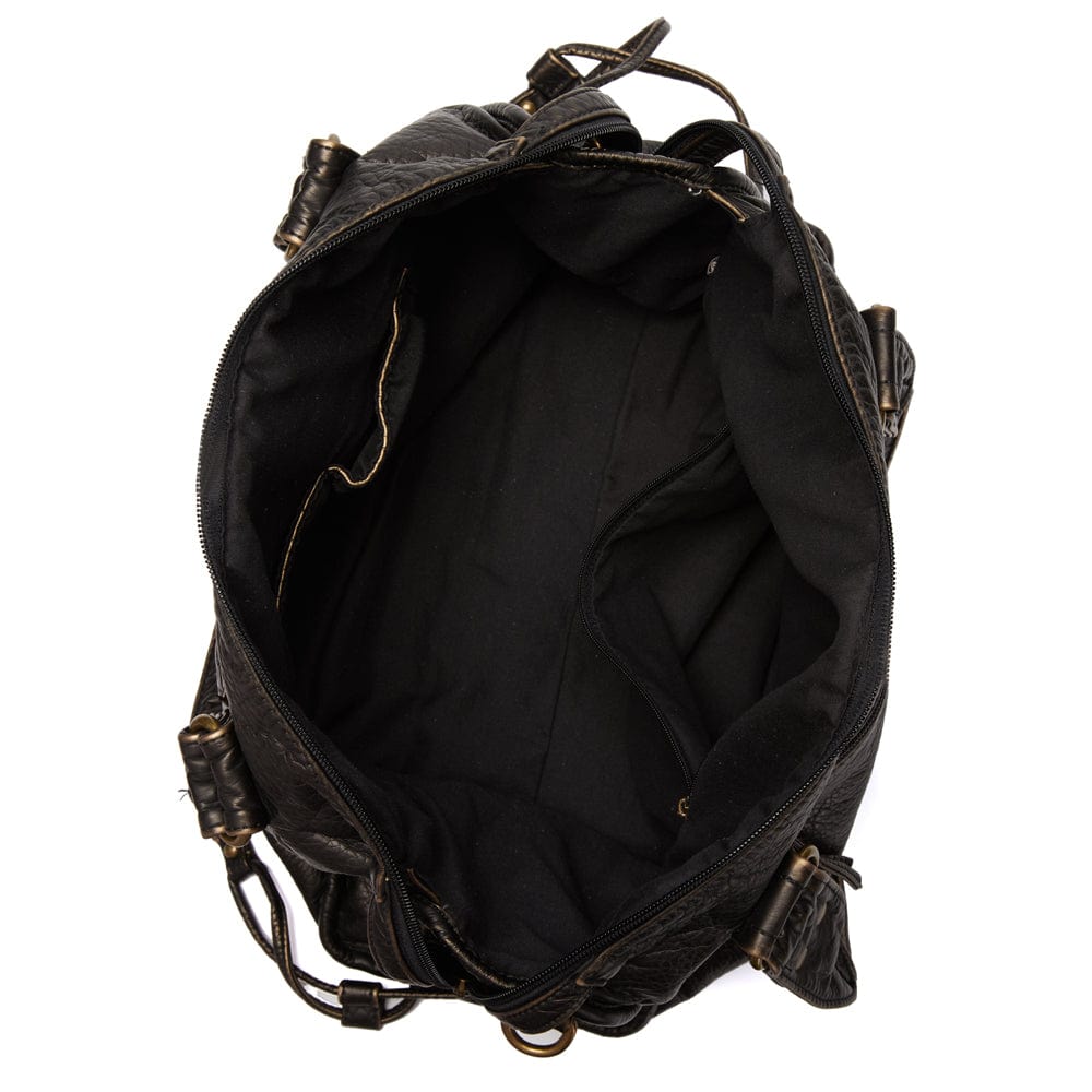 Rafael™ | Stylish Vintage Black Leather Handbag