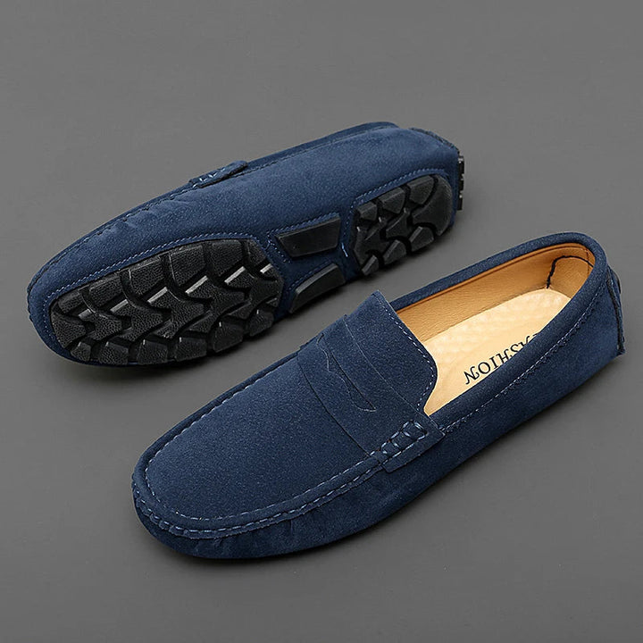 Mocassins en daim pour bateau 