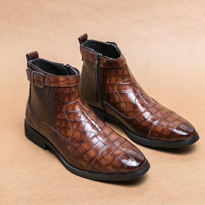 Dylan™ | Graceful Buckle Ankle Boots